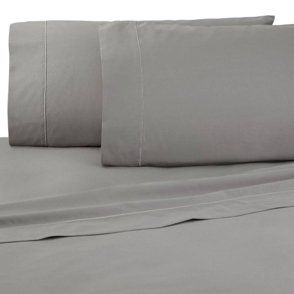 'AQ TEXTILES 'GRAYSON' LUXURY ULTRA COOL COTTON 700 THREAD COUNT KING SHEET SET - Picture 13 of 16